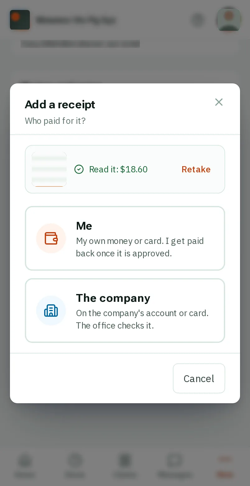 Say who paid