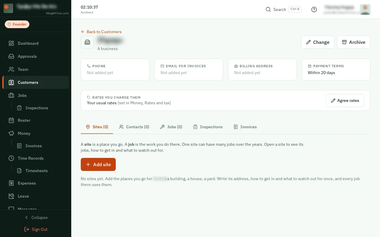 Add their site