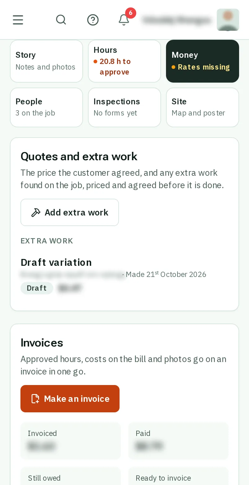 Open the extra work