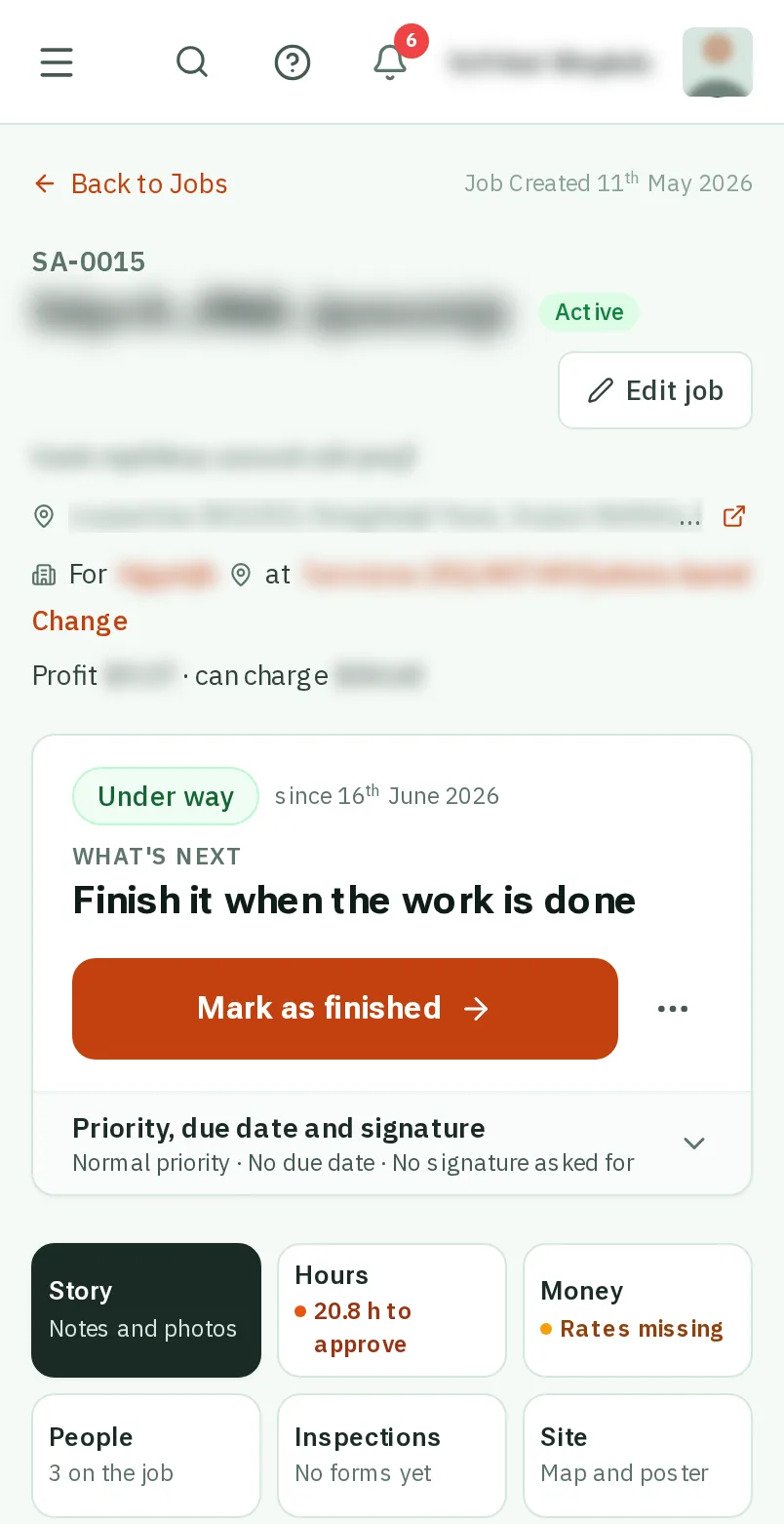 Tap the Money tab