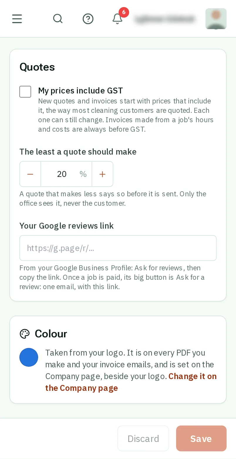 Add your reviews link, once