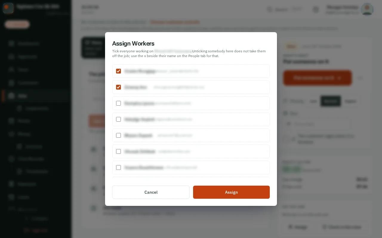 Click Assign