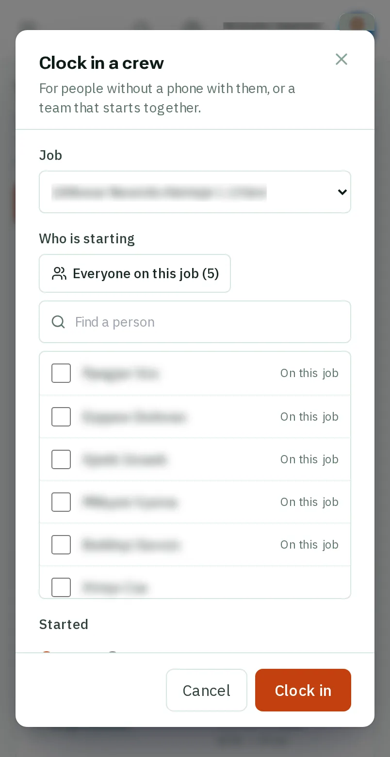 Choose the job
