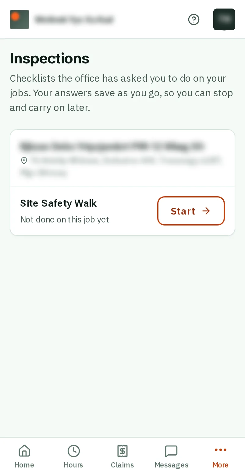 Do an inspection: the screen on a phone
