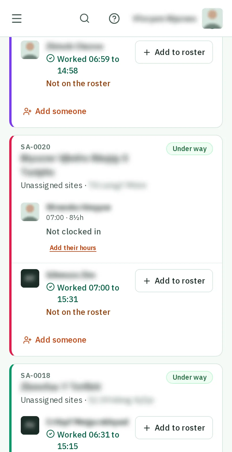 See what does not match