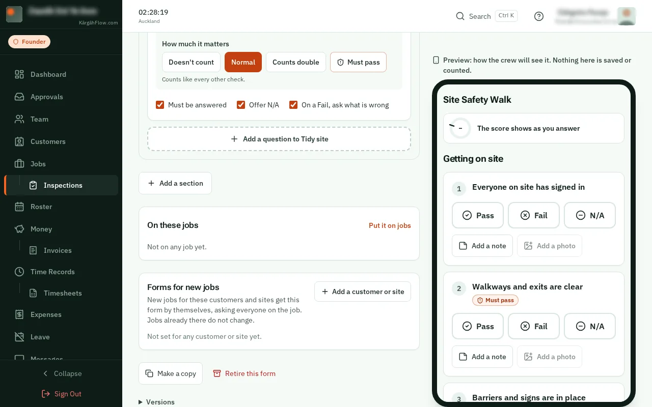 Click Add a customer or site