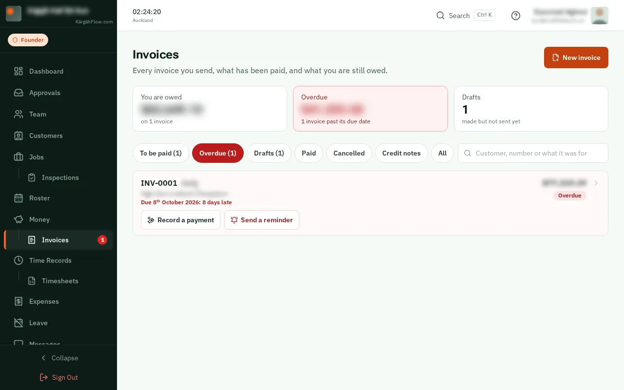 Record a payment