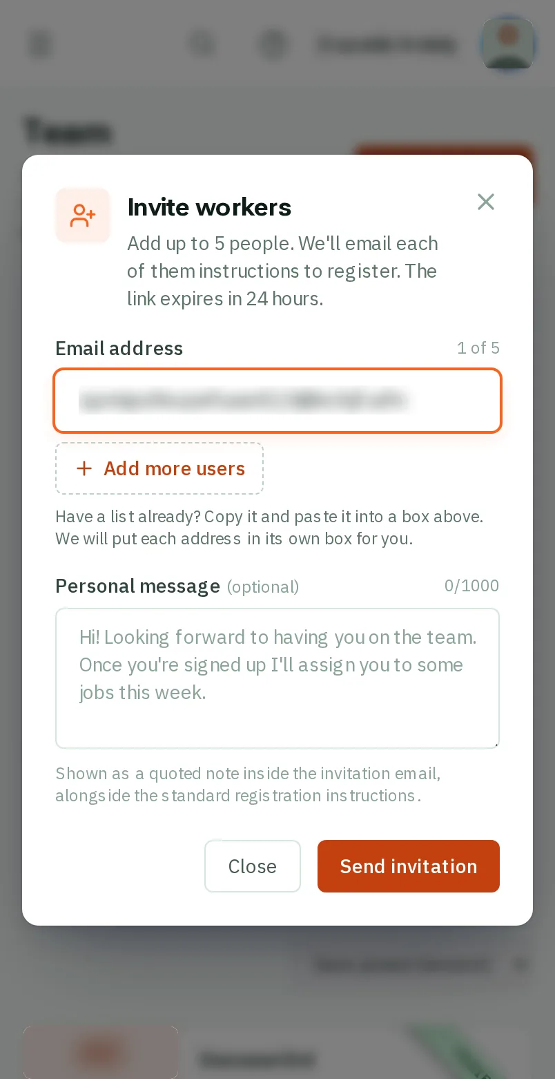 Add a note (if you like)
