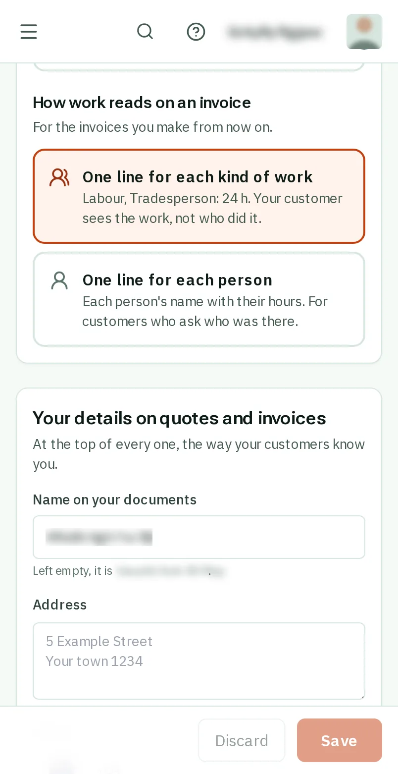 Your details