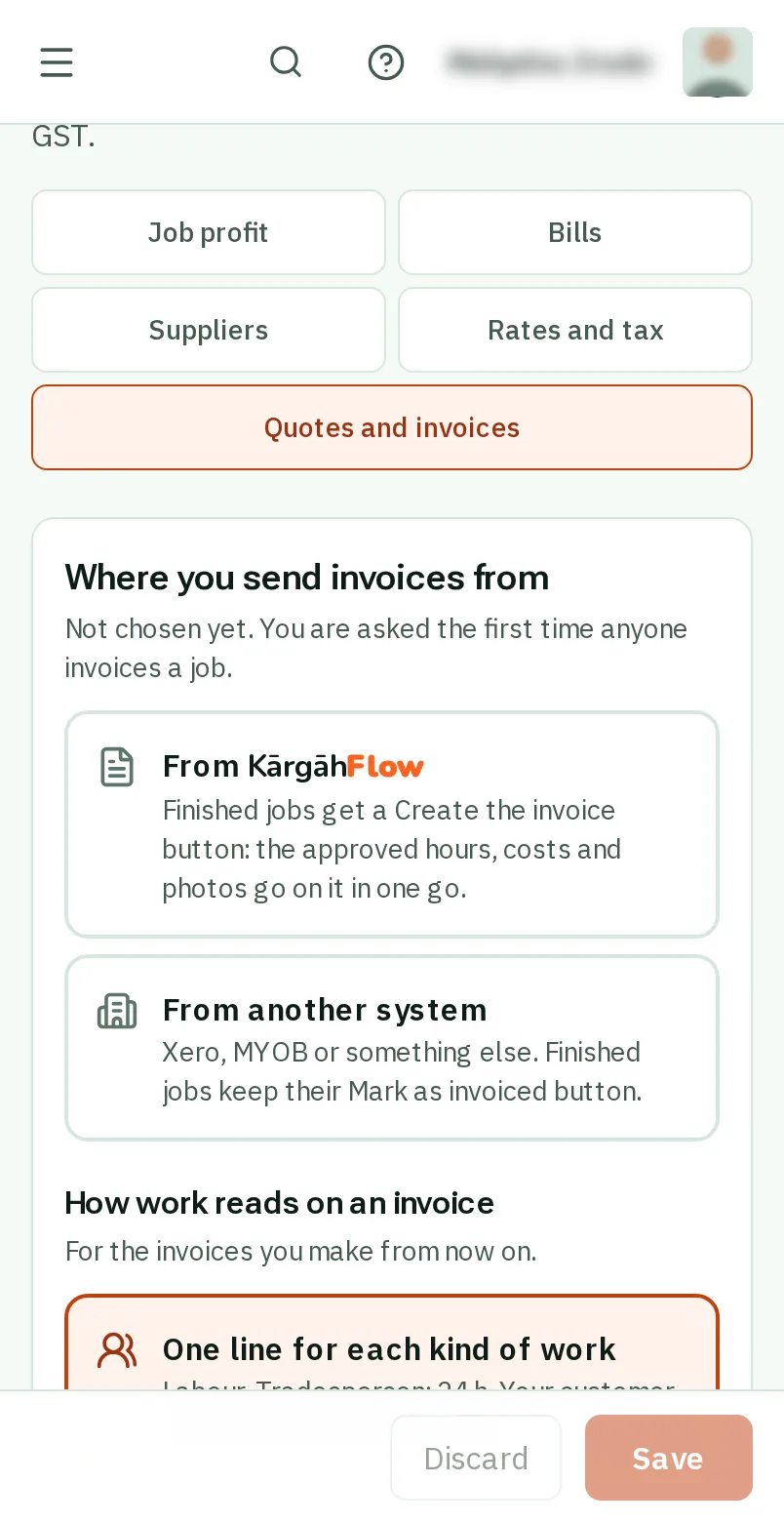 Where you send invoices from
