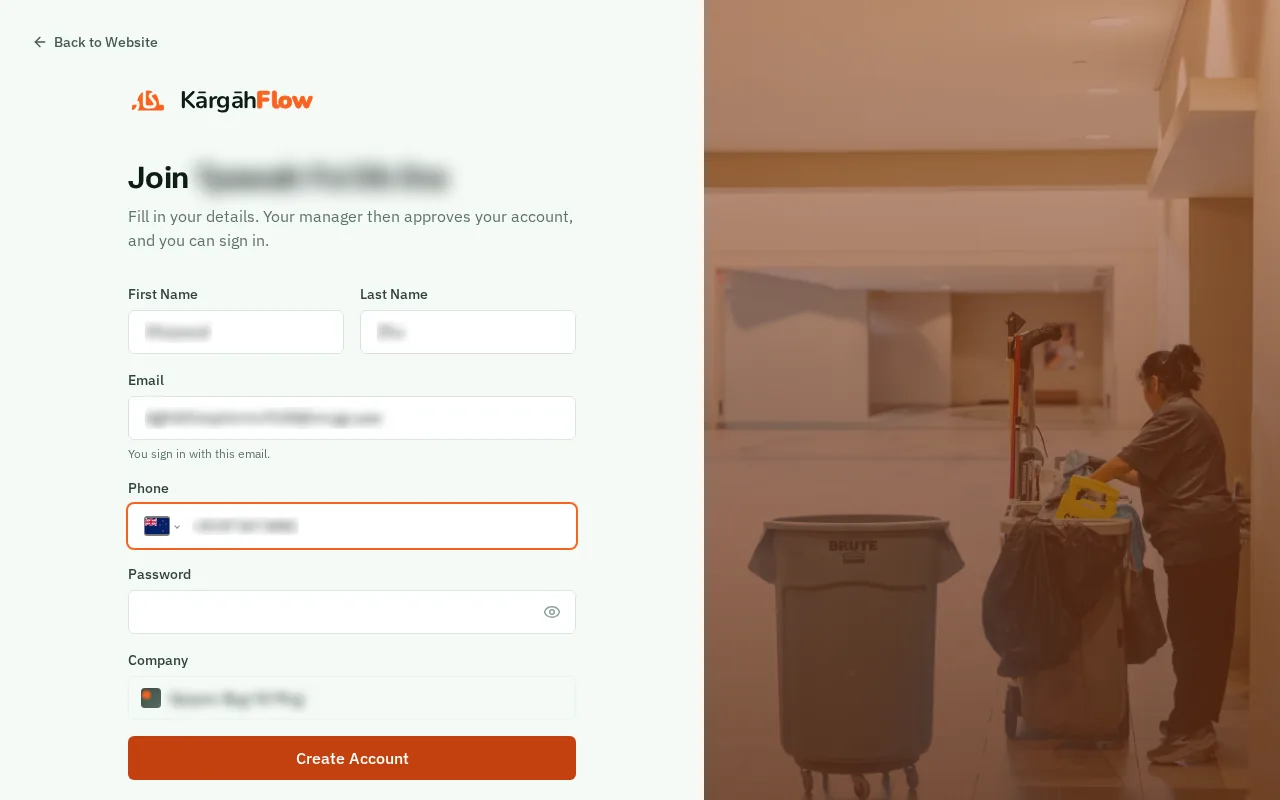 Type your mobile number