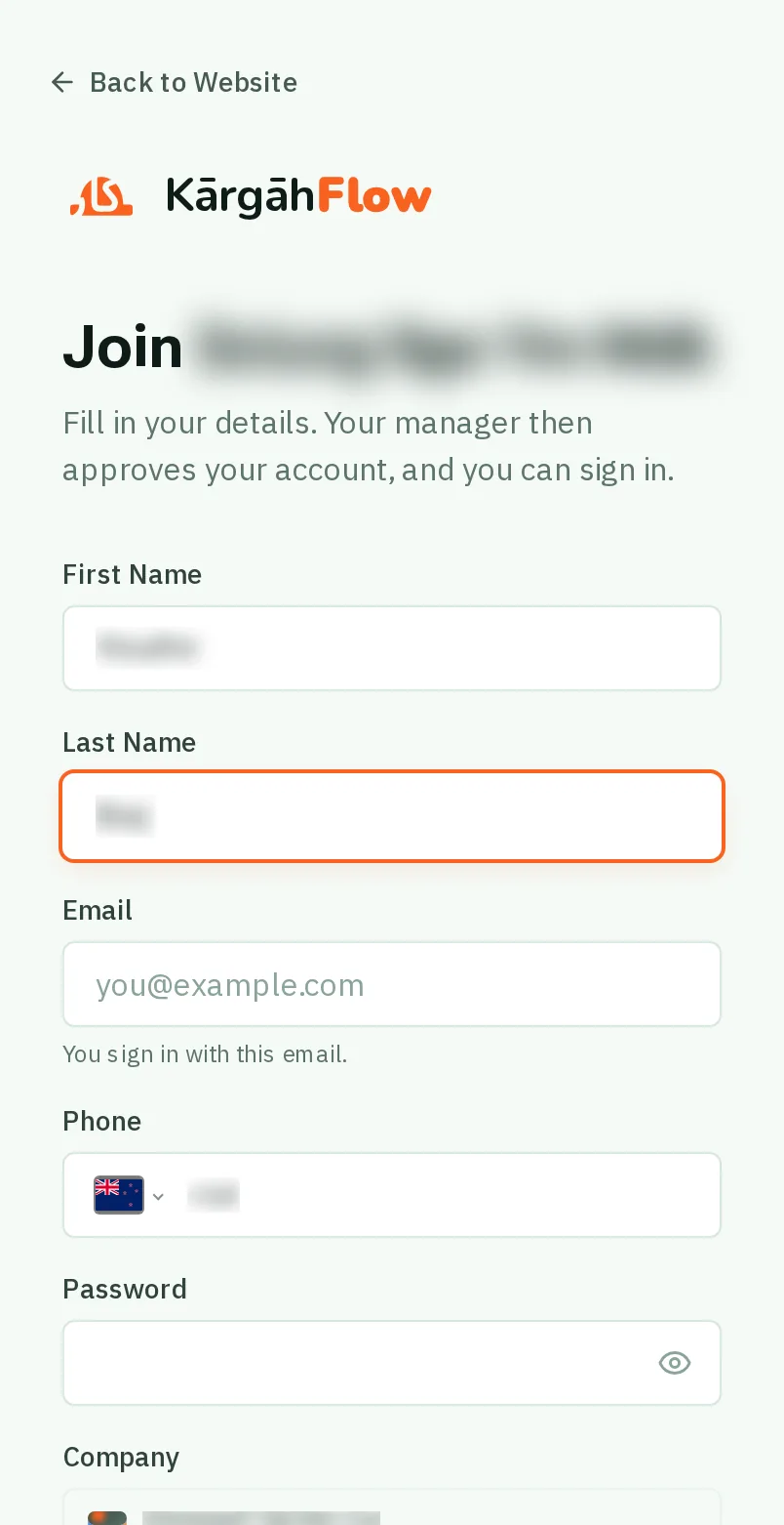 Type your name