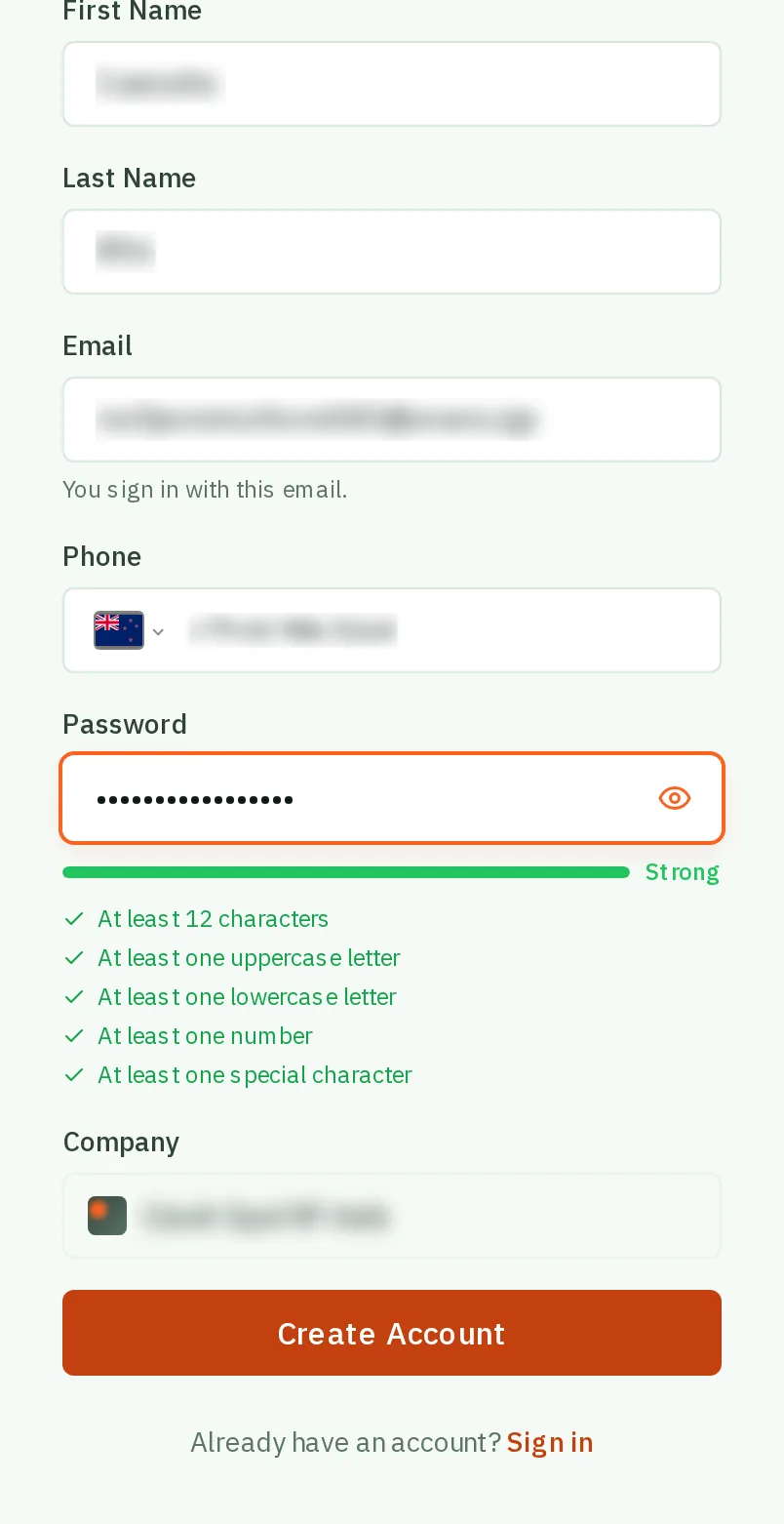 Make a password