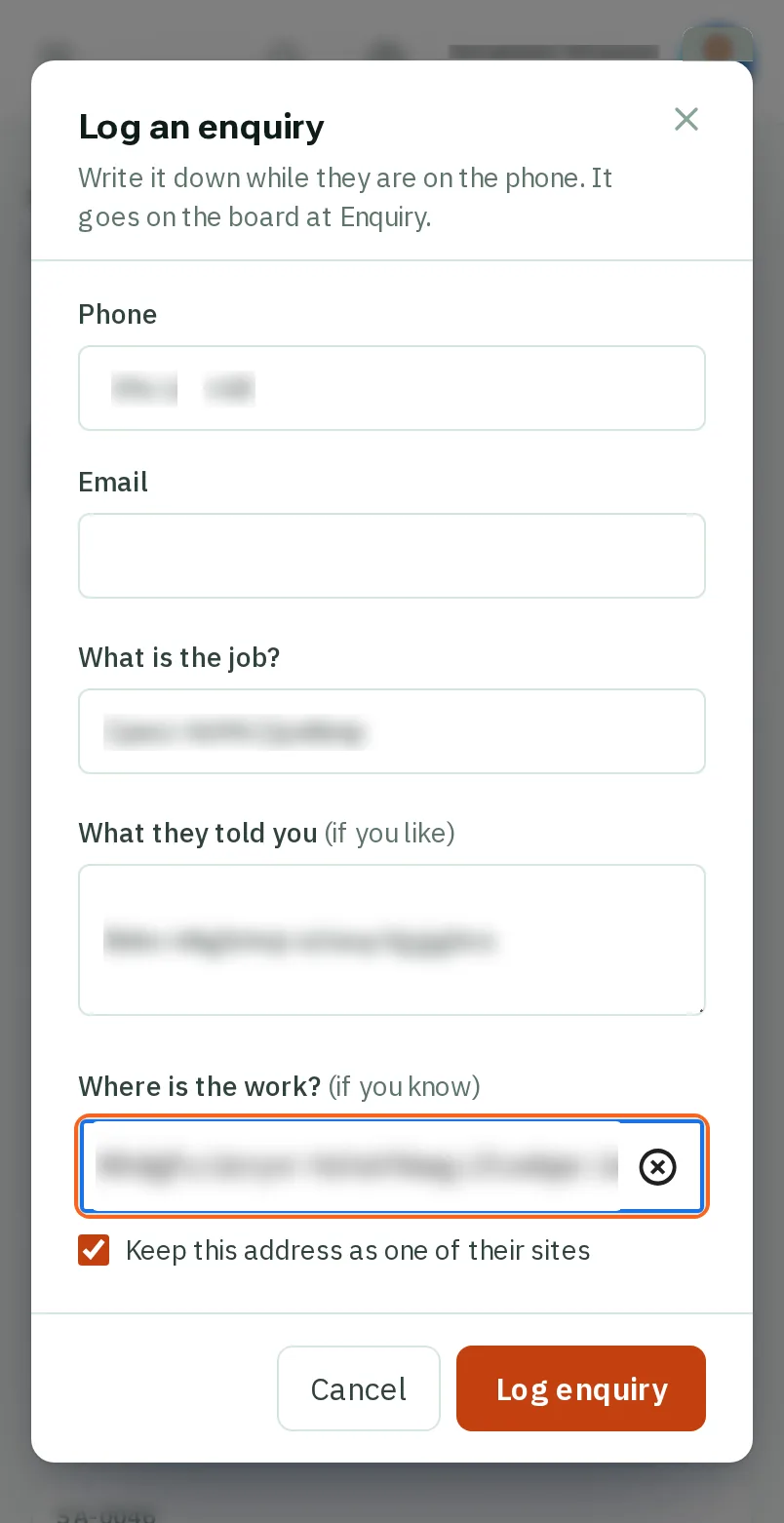 Where is the work?