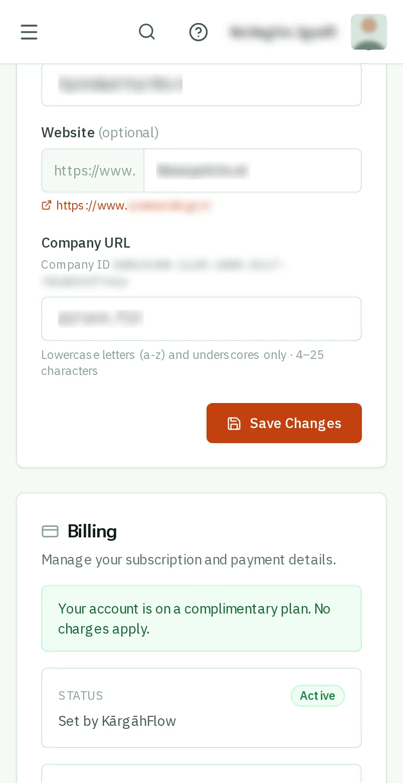 Your company name and website