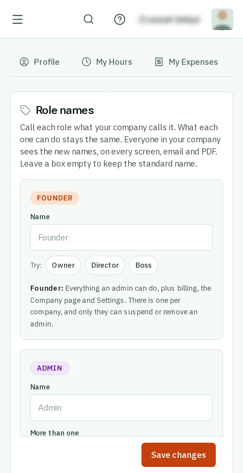 Name your roles: the screen on a phone
