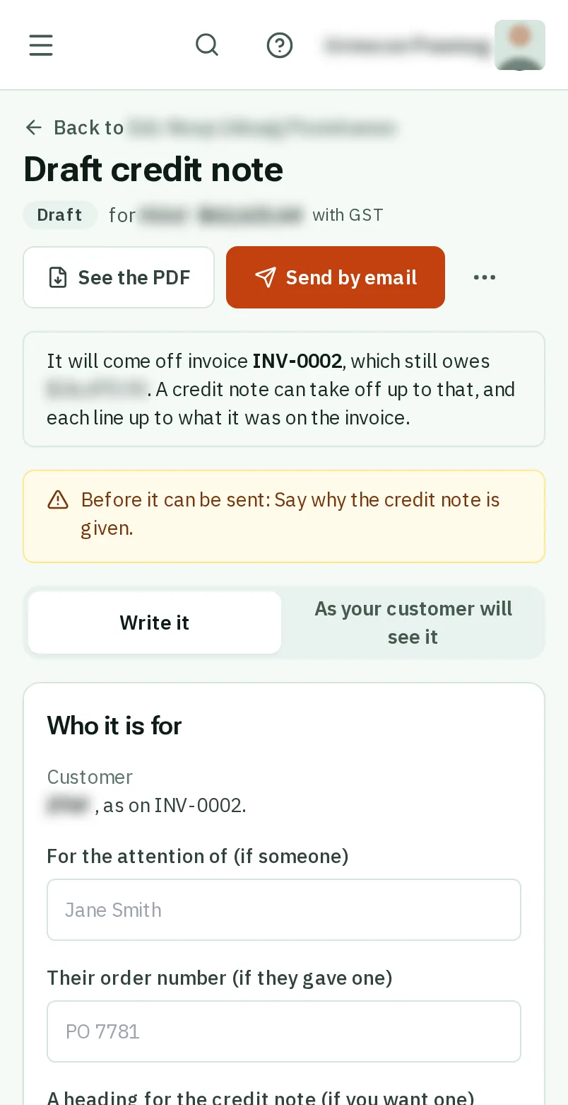 Send it