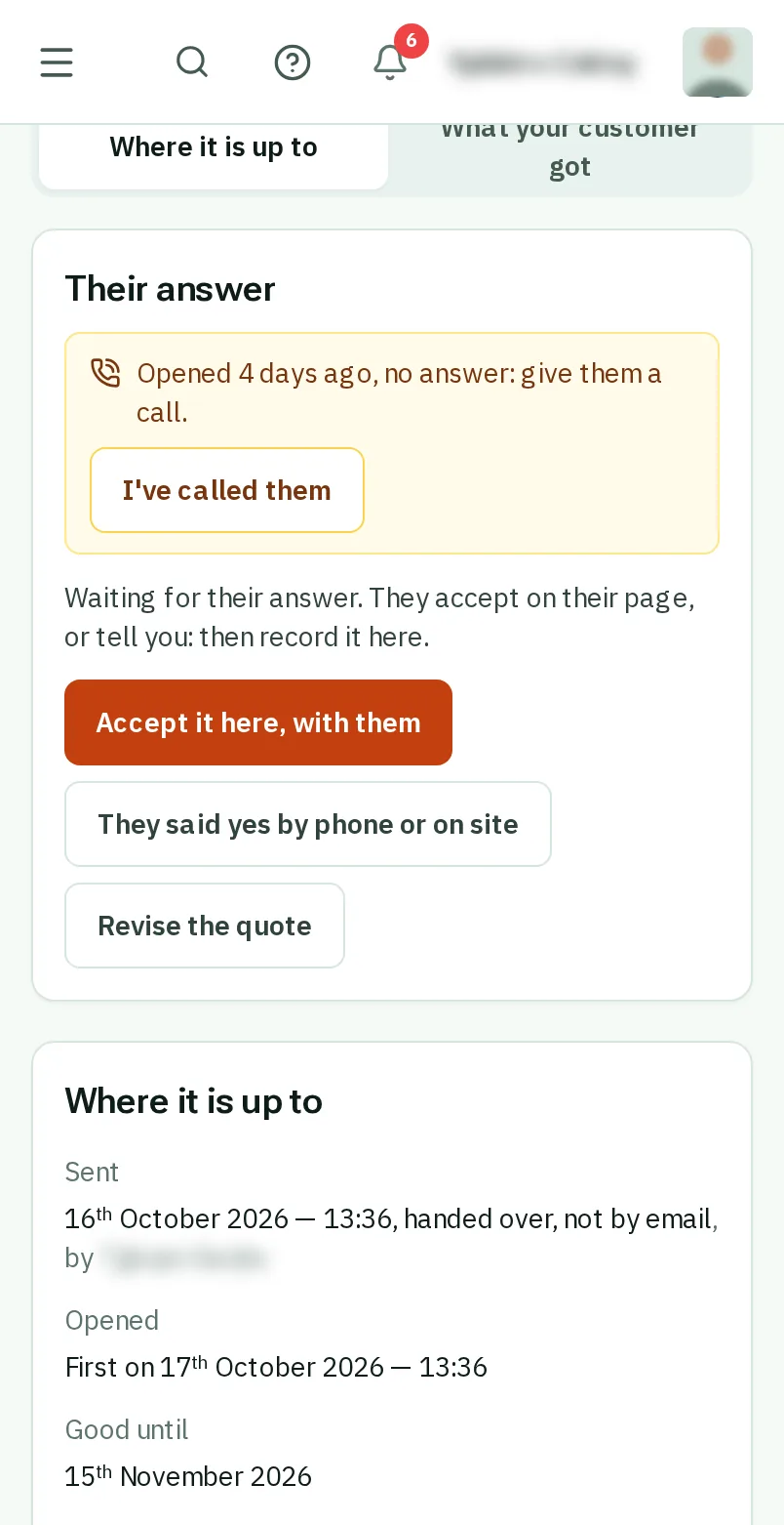 They said yes on the phone?