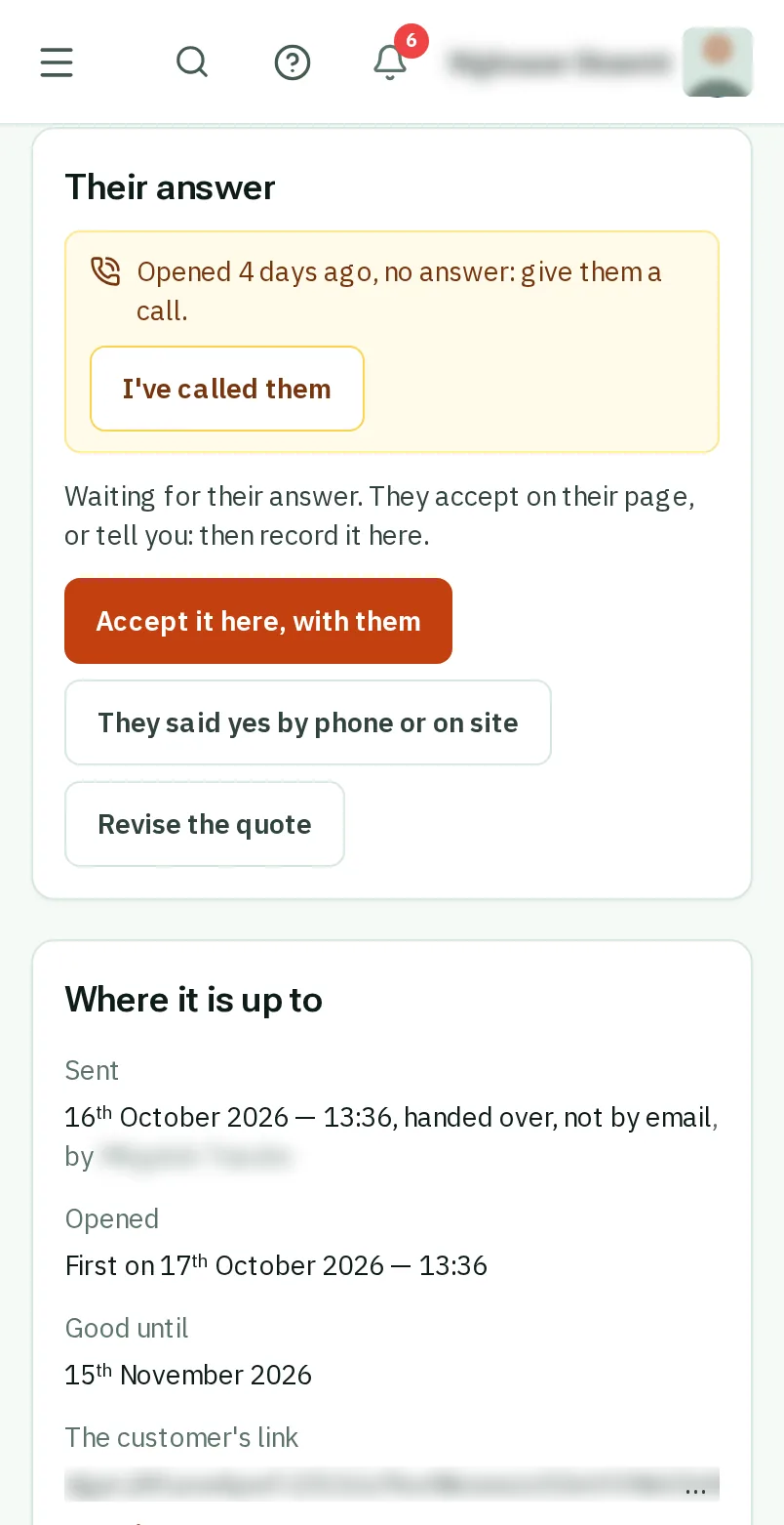 Send a new version