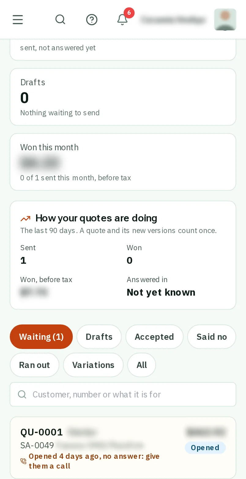 Waiting for an answer