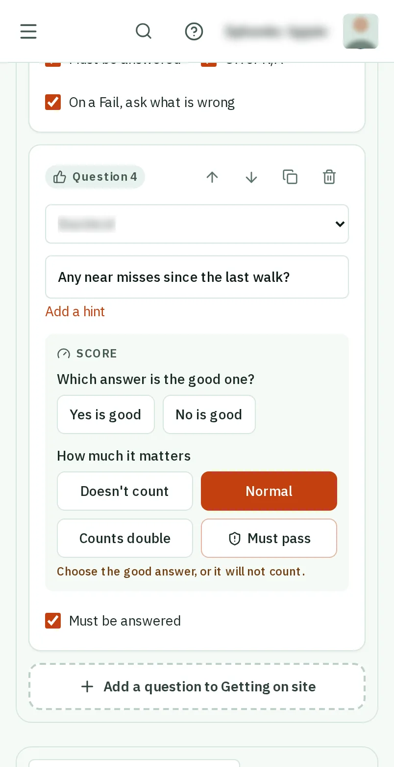 Say what a good answer is