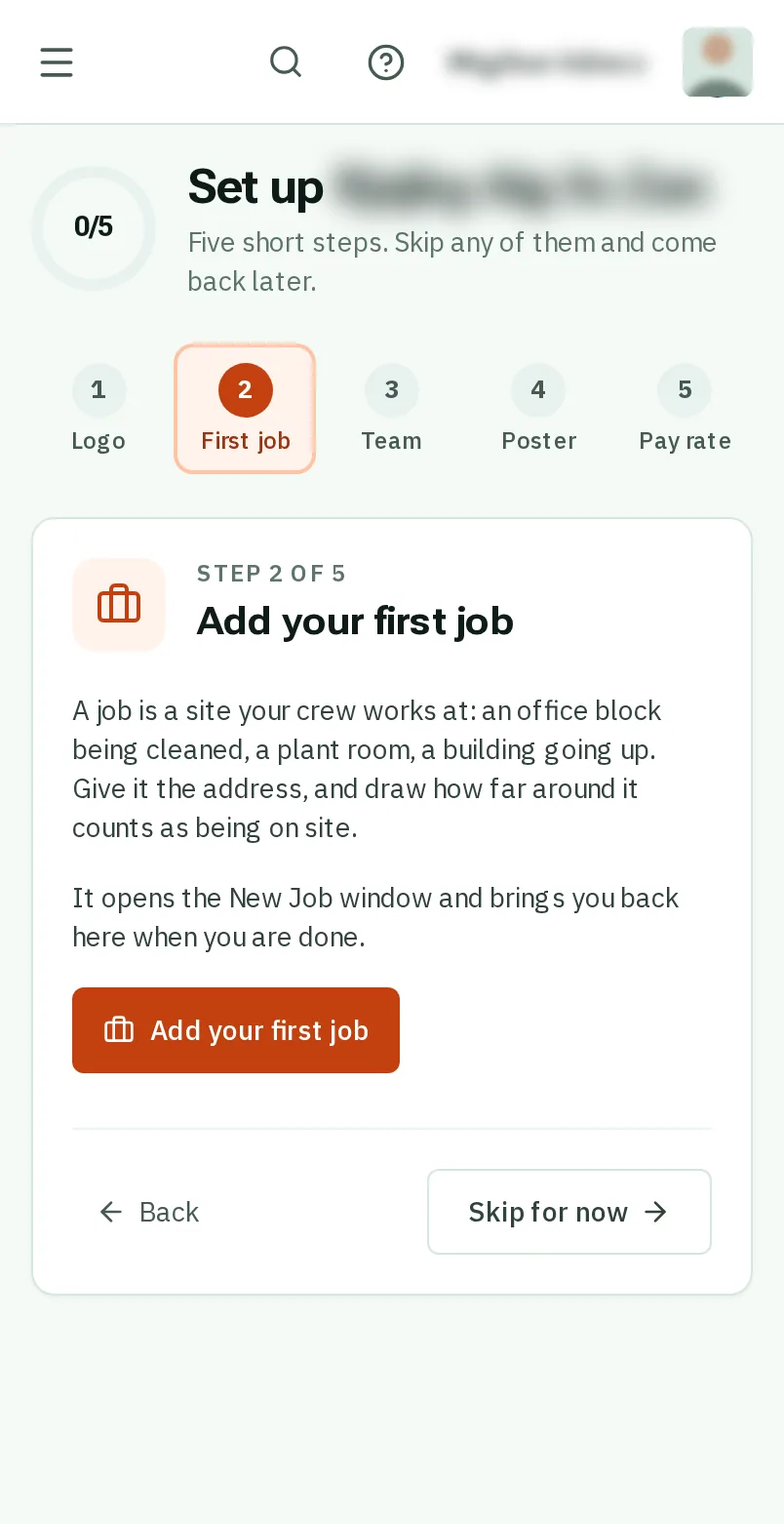 2. Your first job