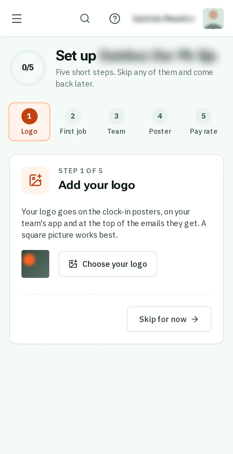 1. Your logo