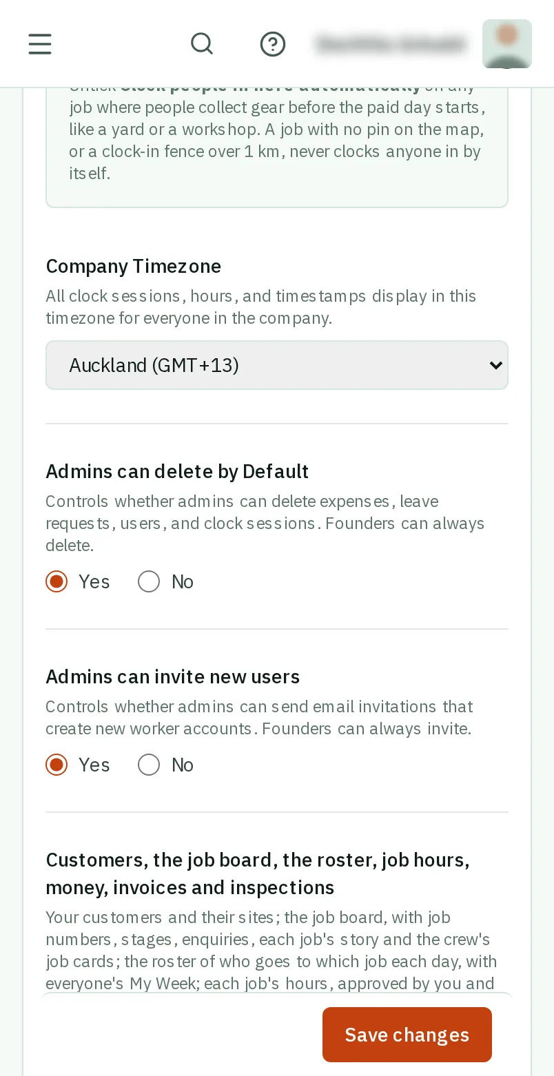 What admins may do