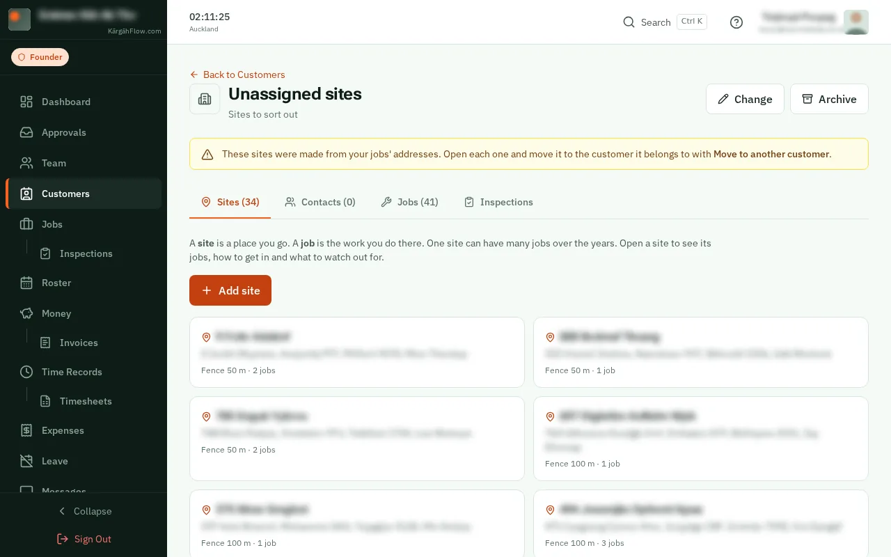 Open a site