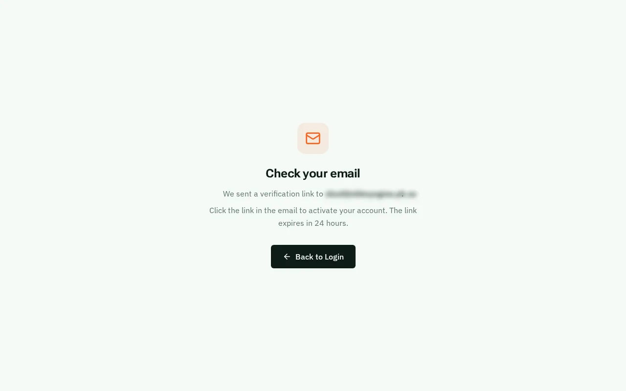 Check your email