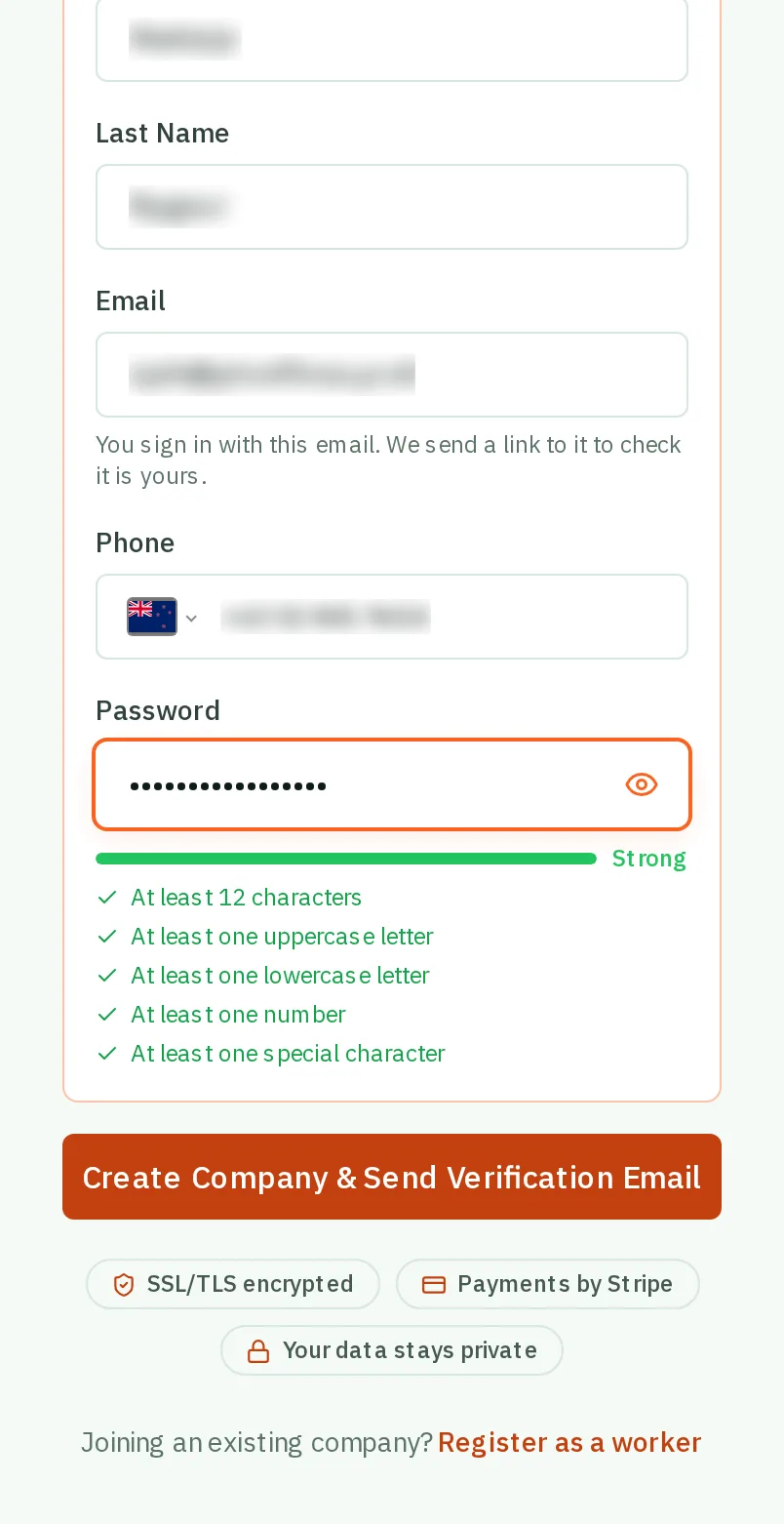 Make a password