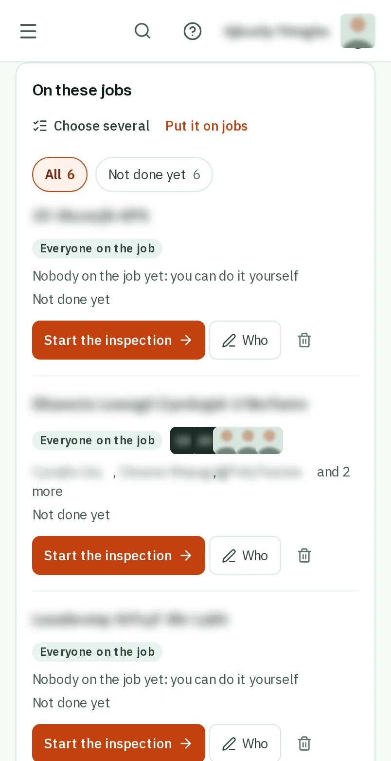 Tap Choose several