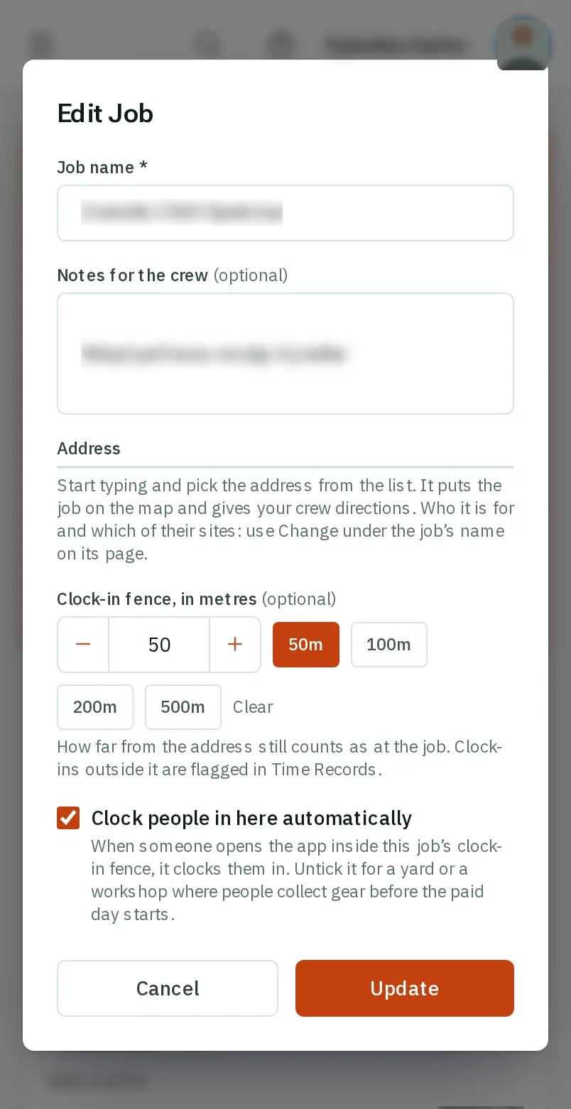 A job where the paid day starts later