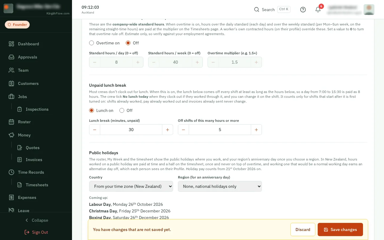 Click Save changes