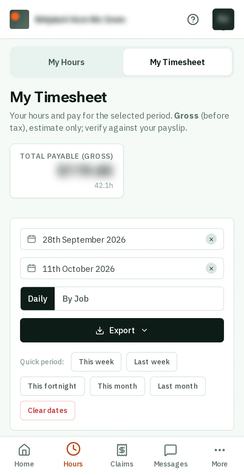 Your pay